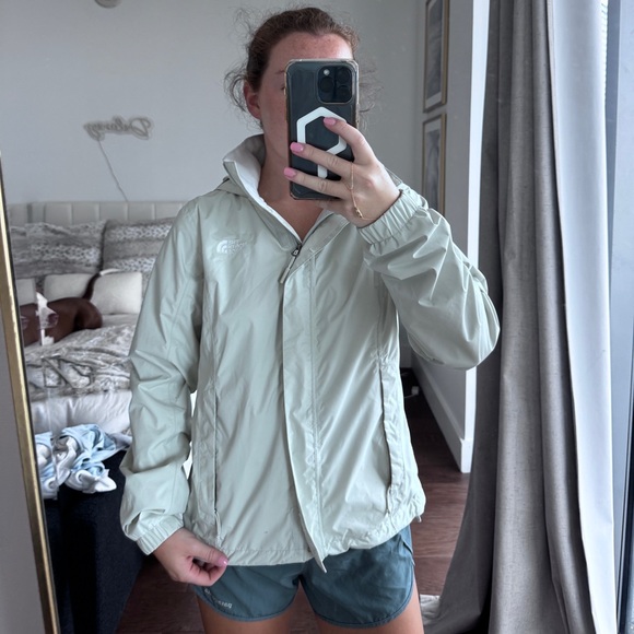 The North Face Women's Rain Jacket - Light Gray - Picture 1 of 3